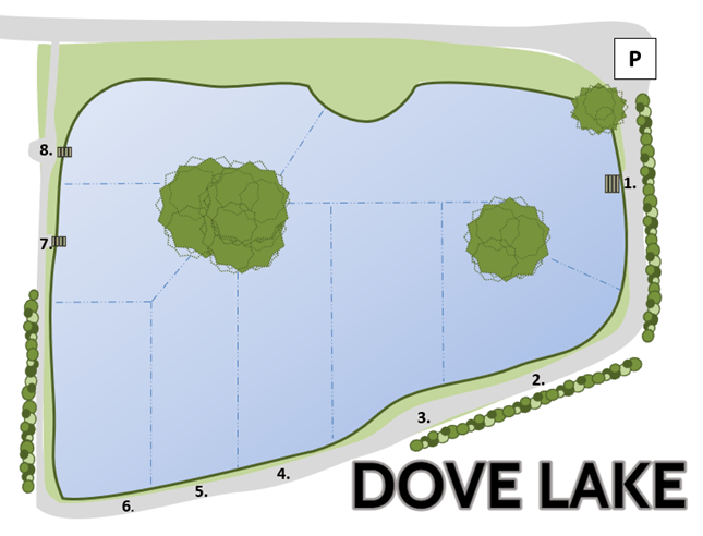 Dove Lake map